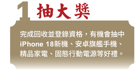 1 抽大獎